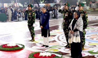 ভাষা শহীদদের প্রতি রাষ্ট্রপতি ও প্রধানমন্ত্রীর শ্রদ্ধা