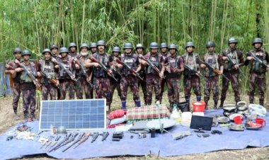 দুর্গম পাহাড়ে সন্ত্রাসী আস্তানার সন্ধান, অস্ত্র-ড্রোন উদ্ধার