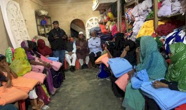 সিলেটের বিশ্বনাথস্থ রাজাগঞ্জ বাজারে উইশ ফাউন্ডেশন ইউকে’র শীতের কম্বল বিতরণ