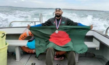 ইংলিশ চ্যানেল পাড়ি দিলেন বাংলাদেশের দুই সাঁতারু সাগর ও হিমেল