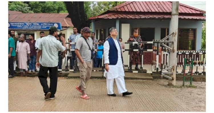 গুম-খুনের ডকুমেন্টারির শ্যুটিংয়ে অংশ নিতে তামাবিলে বিএনপির সালাউদ্দিন
