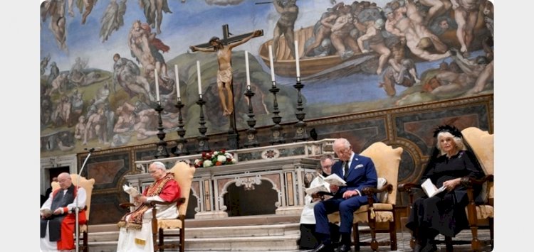 ৫০০ বছরের শত্রুতা ভুলে একসঙ্গে প্রার্থনায় রাজা চার্লস ও পোপ লিও